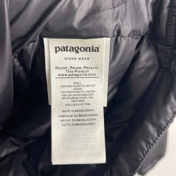 Patagonia Women's Down Sweater Jacket Black Puffer Size XL STY84683 800 Fill - Picture 5 of 9
